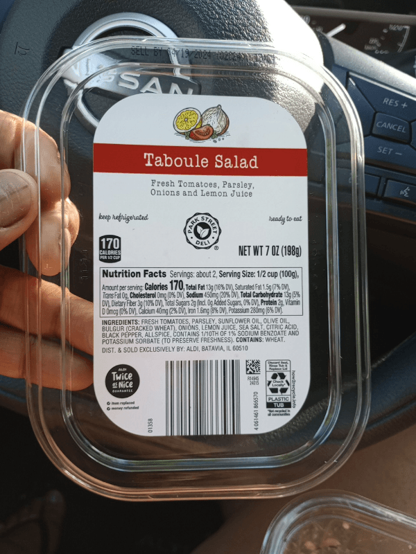 Park Street Deli Taboule Salad
