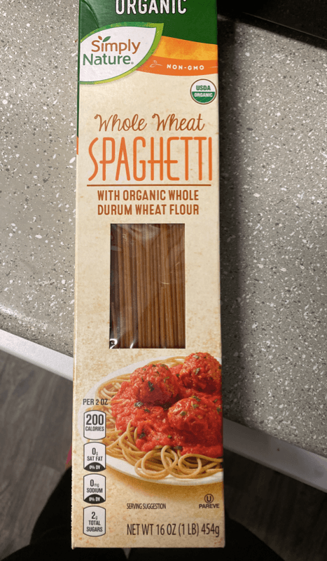 Simply Nature Whole Wheat Spaghetti With Organic Whole Durum Wheat Flour