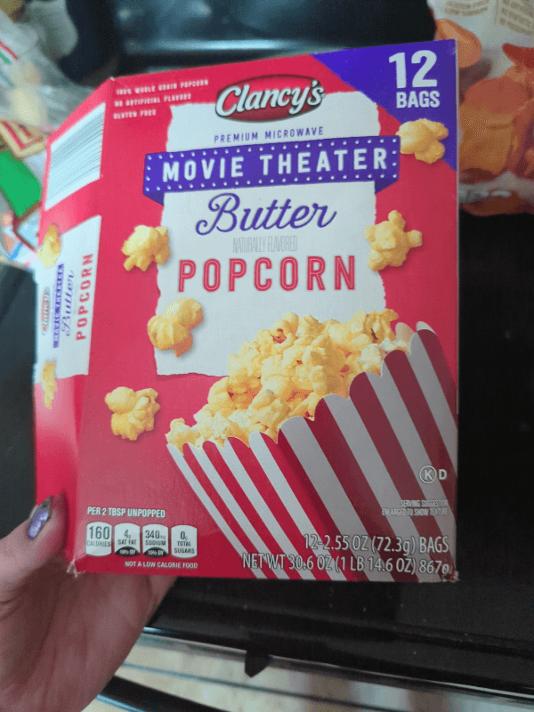 Clancy'S 12 Bags Movie Theater Butter Popcorn