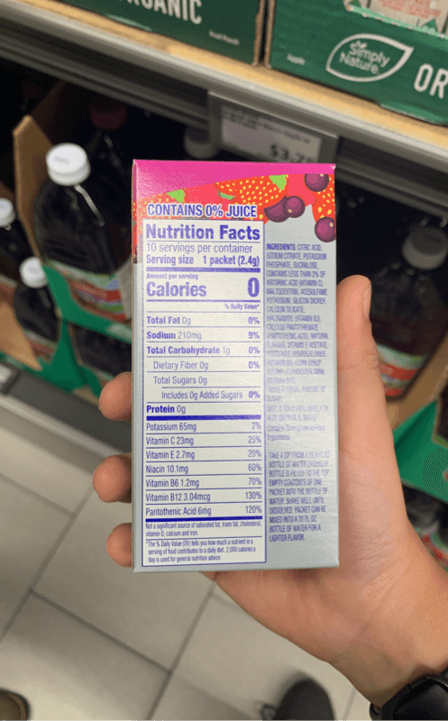 Aldi Puaqua Berry Flavored Electrolyte Drink Mix 10 Individual