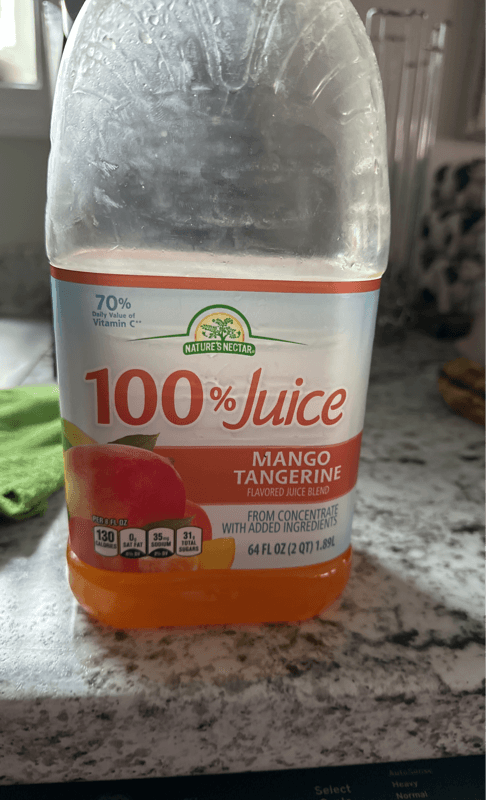 Nature'S Nectar 100% Juice Mango Tangerine Flavored Juice Blend