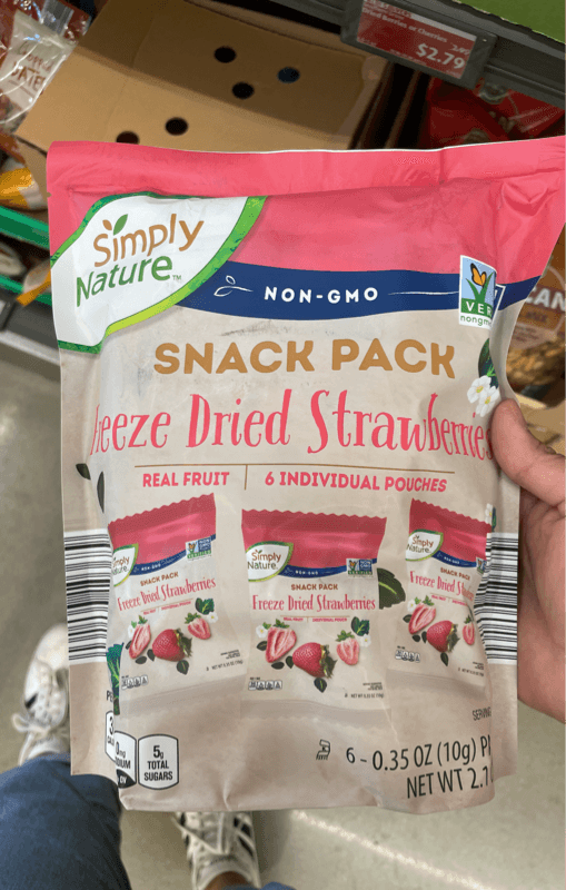 Simply Nature Freeze Dried Strawberries Snack