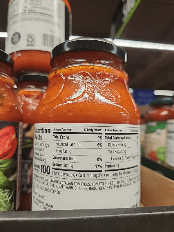 Aldi Specially Selected Premium Marinara Sauce