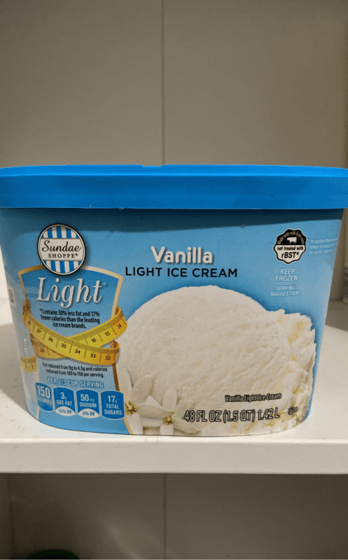 Sundae Shoppe Vanilla Light Ice Cream
