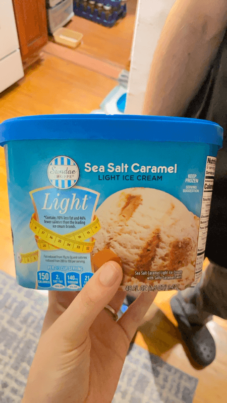 Sundae Shoppe Sea Salt Caramel Light Ice Cream