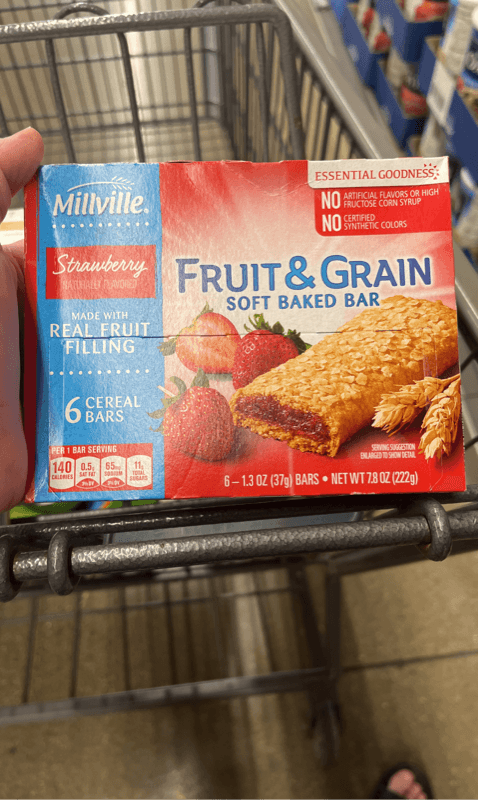Millville Strawberry Fruit & Grain Soft Baked Bar