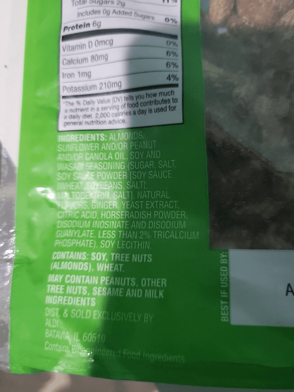 Southern Grove Almonds Wasabi Soy Flavored