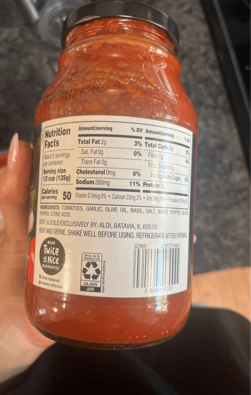 Specially Selected Premium Tomato Basil Pasta Sauce