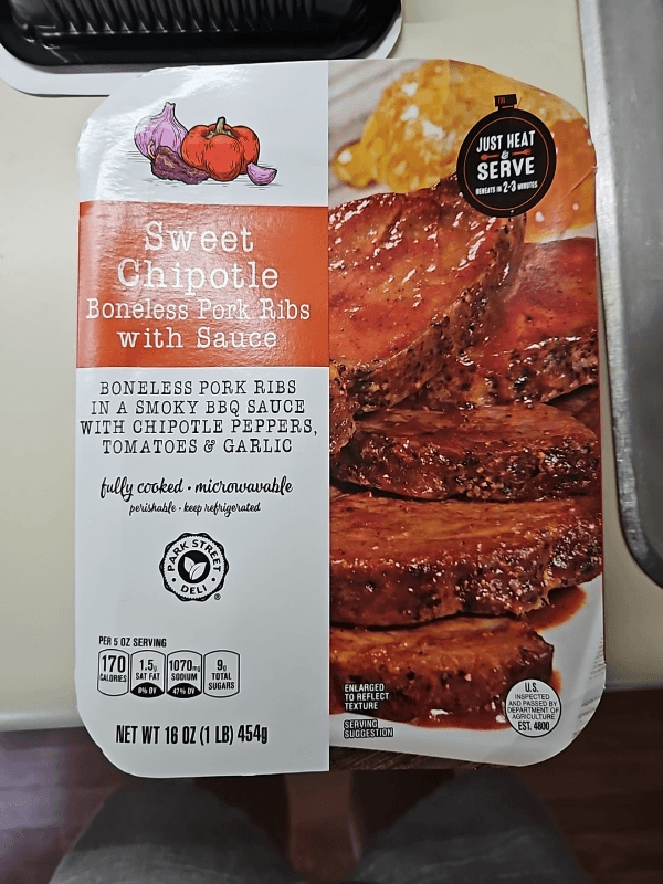 Park Street Deli Sweet Chipotle Boneless Pork Ribs With Sauce