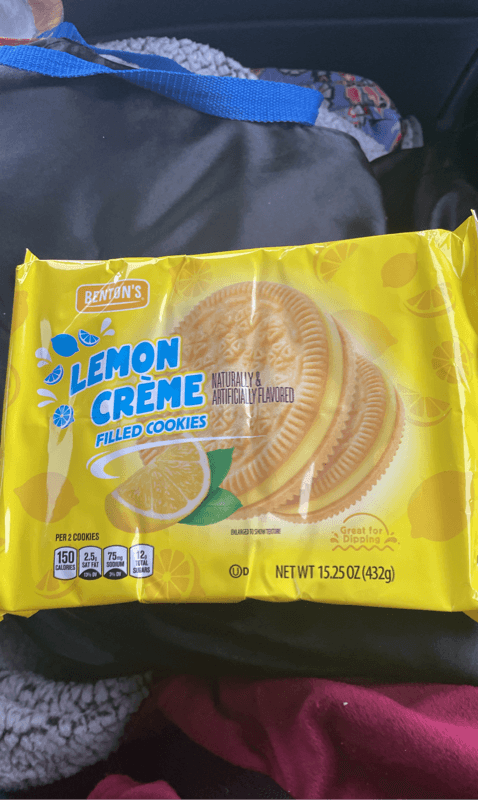 Benton'S Lemon Creme Filled Cookies