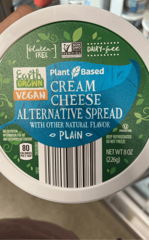 Earth Grown Cream Cheese Alternative Spread Plain