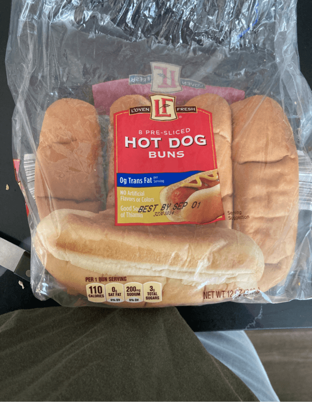 L'Oven Fresh 8 Pre-Sliced Hotdog Buns