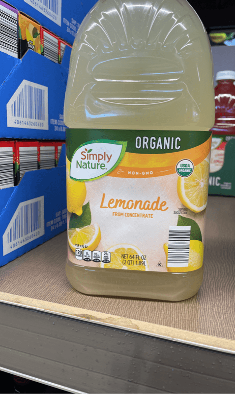 Simply Nature Organic Lemonade From Concentrate