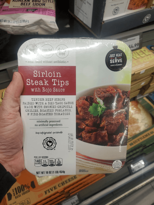 Park Street Deli Sirloin Steak Tips With Rojo Sauce