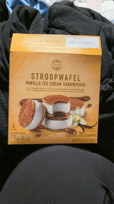 Sundae Shoppe Stroopwafel Vanilla Ice Cream Sandwiches