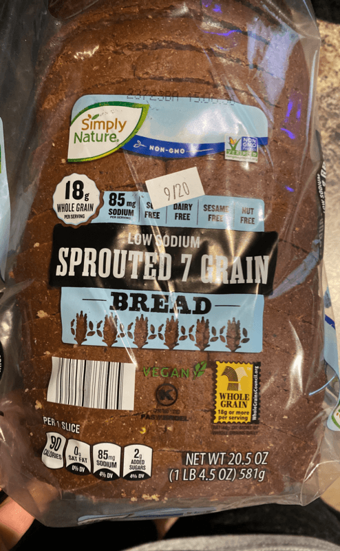 Simply Nature Sprouted 7 Grain Bread