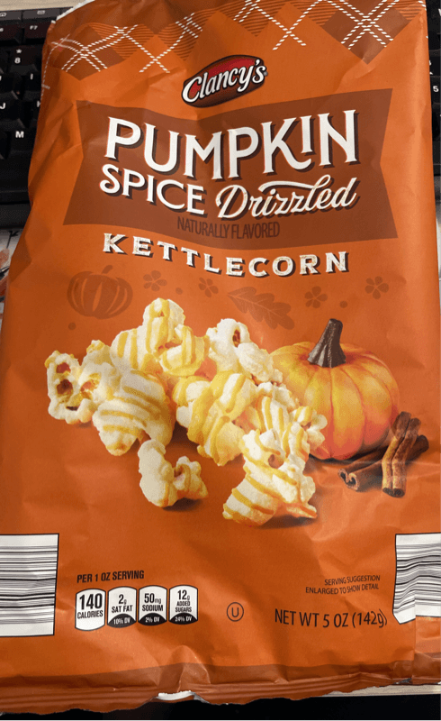 Clancy'S Pumpkin Spice Drizzled Kettlecorn