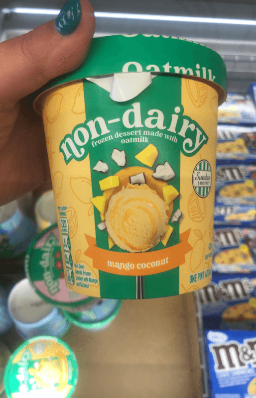 Sundae Shoppe Non-Dairy  Dessert Made With Oatmilk Mango Coconut