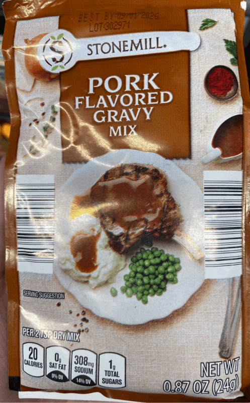 Stonemill Pork Flavored Gravy Mix