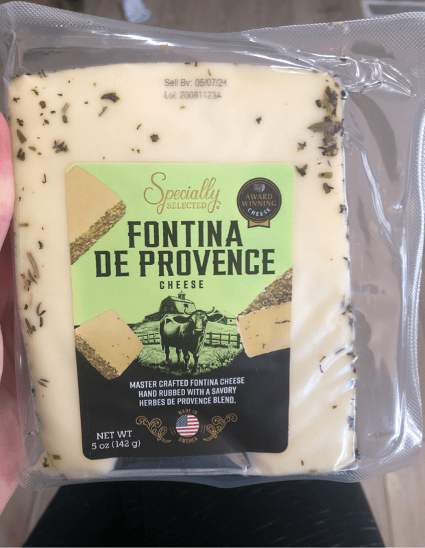 Specially Selected Fontina De Provence Cheese