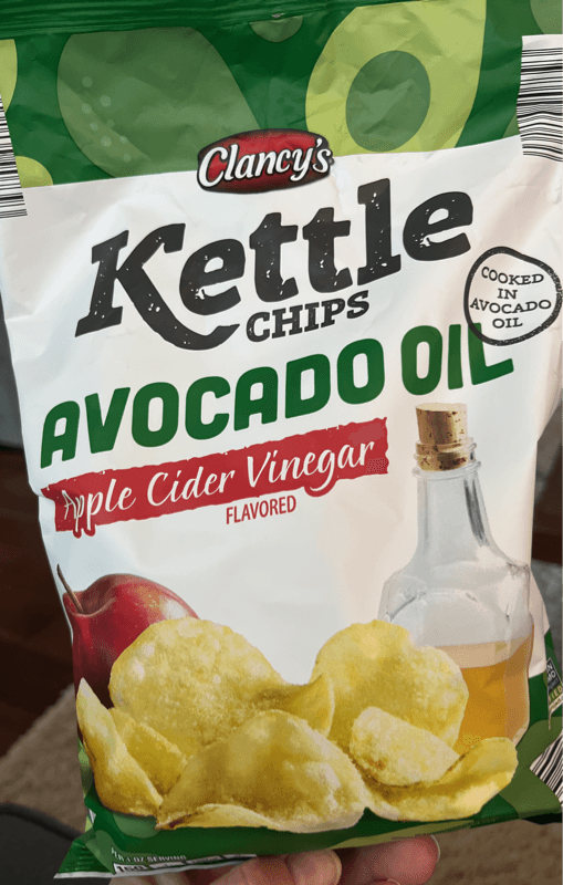 Clancy'S Kettle Chips Avocado Oil Apple Cider Vinegar Flavored