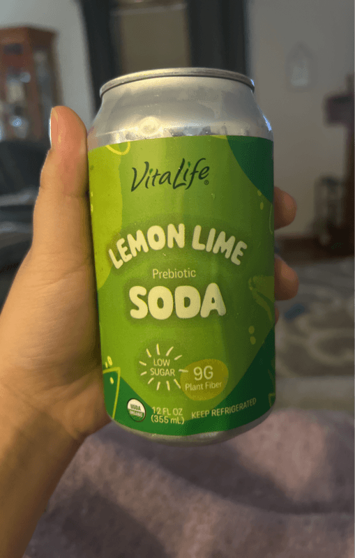 Vitalife Lemon Lime Prebiotic Soda