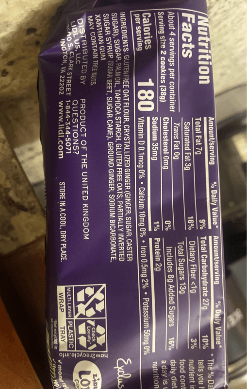 Lidl Gluten Free Crystallized Cookies