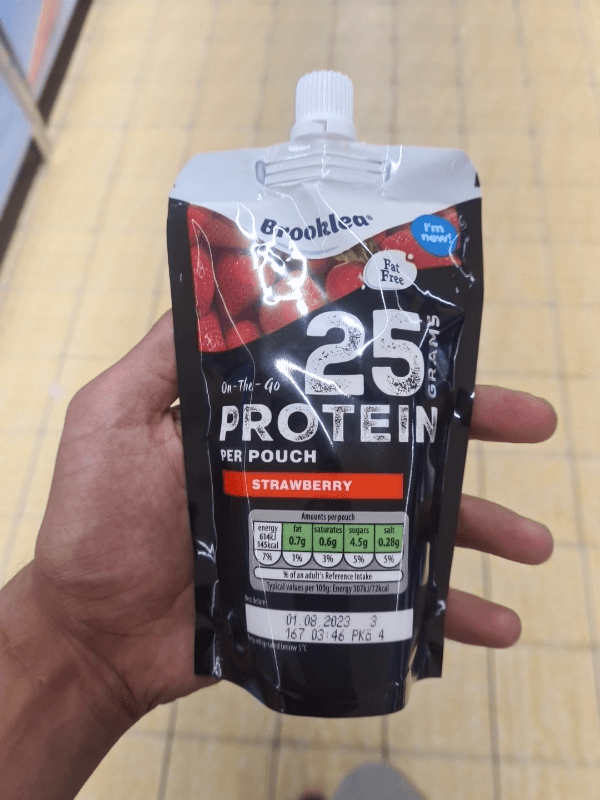 Brooklea Protein Strawberry Yogurt Pouch