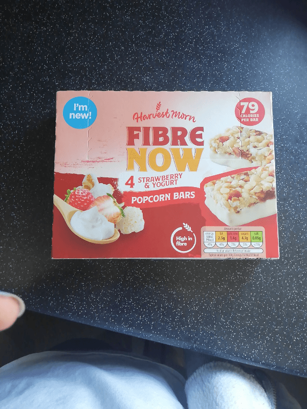 Harvest Morn Fibre Now 4 Strawberry & Yogurt Popcorn Bars