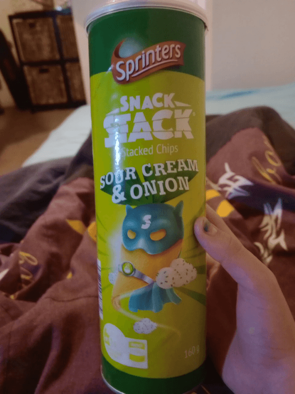 Sprinters Snack Stack Sour Cream & Onion Stacked Chips