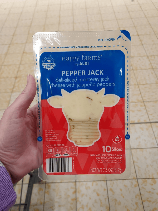 Happy Farms By Aldi Pepper Jack Deli-Sliced Cheese