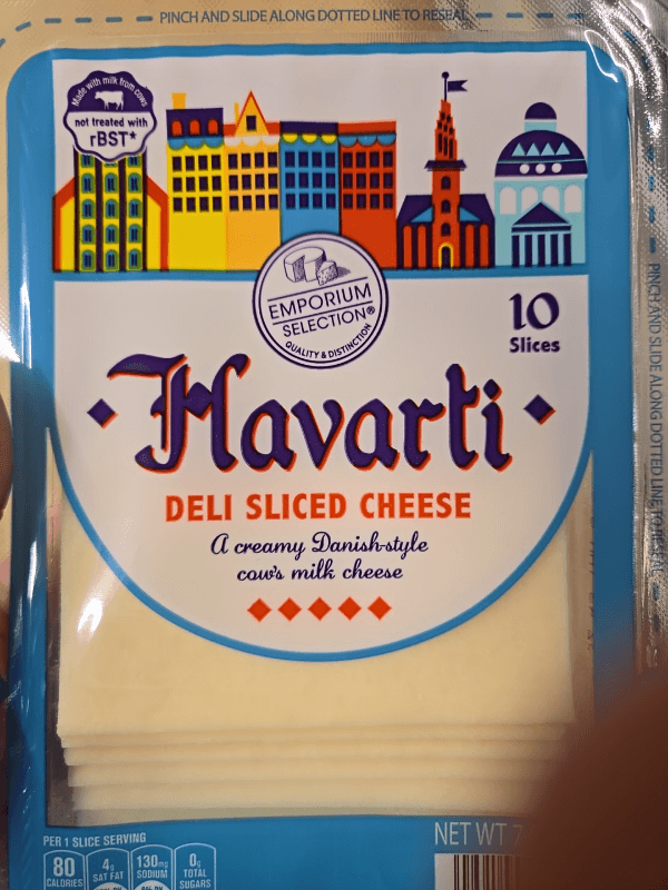 Emporium Selection Havarti Deli Sliced Cheese