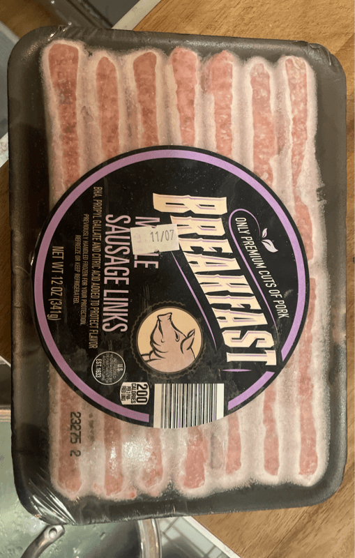 Aldi Breakfast Maple Sausage Links
