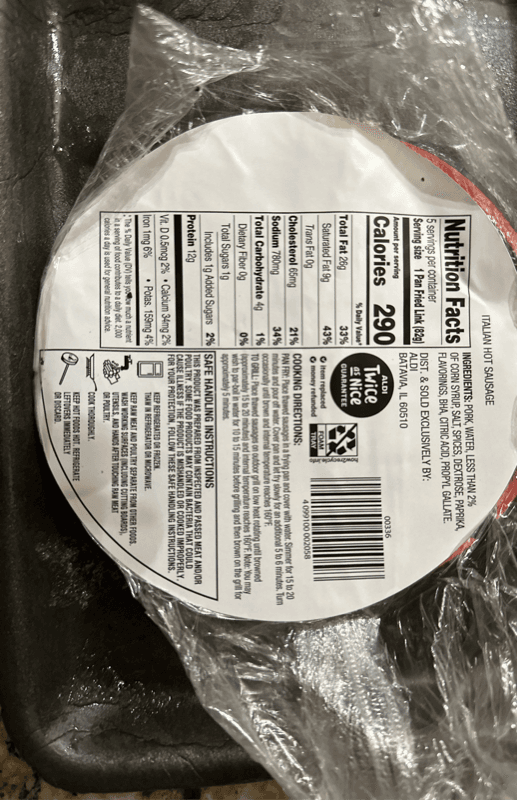 Italian Hot Sausage