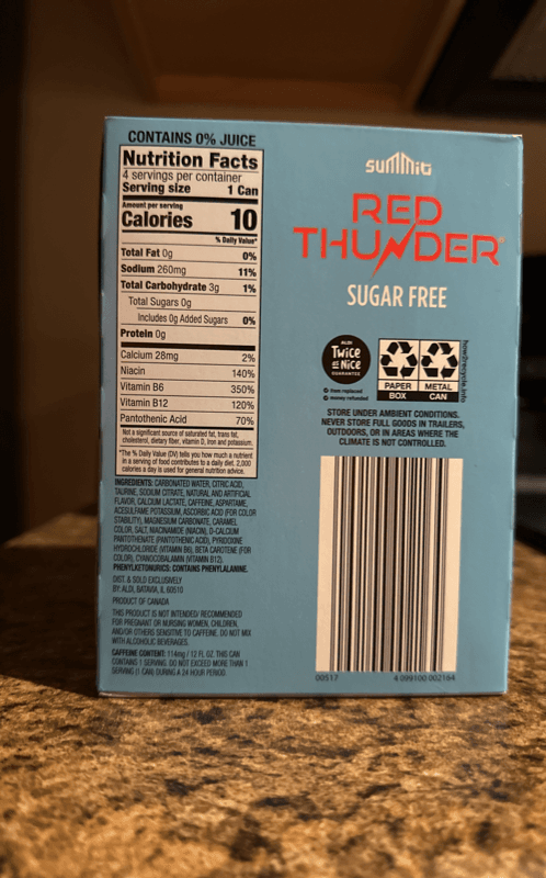 Summit Red Thunder Berry Energy Drink