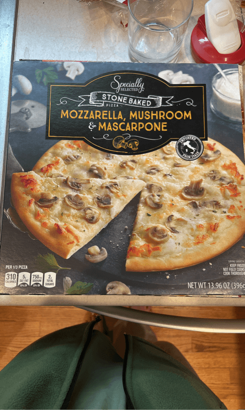 Specially Selected Mozzarella, Mushroom & Mascarpone Stone Baked Pizza