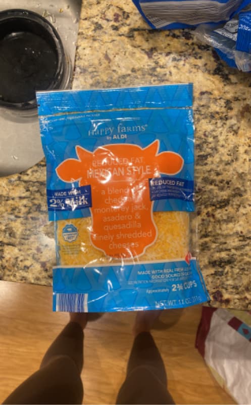 Happy Farms By Aldi Reduced Fat Mexican Style Cheese