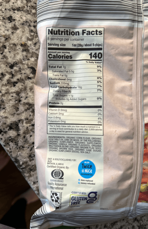 Simply Nature Multigrain Tortilla Chips