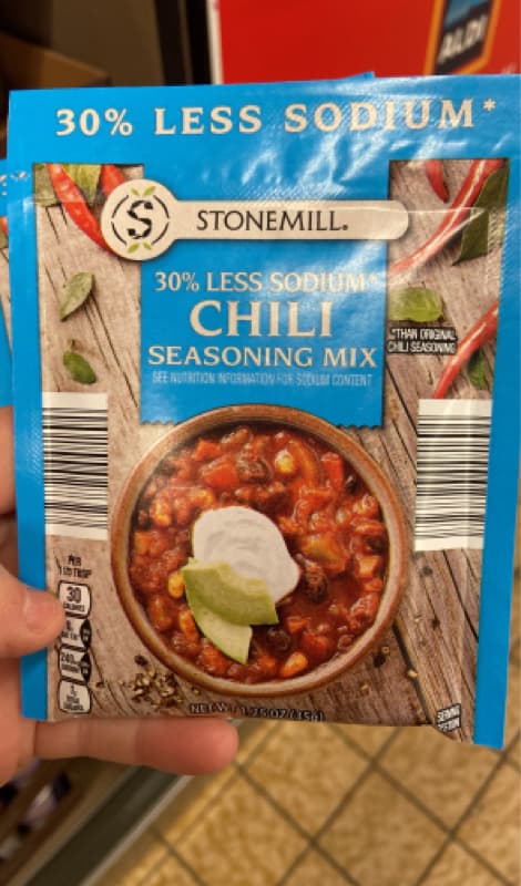 Stonemill 30% Less Sodium Chili Seasoning Mix