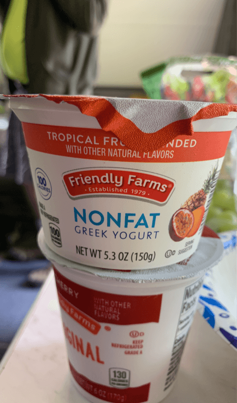 Friendly Farms Tropical Fruit Blended Nonfat Greek Yogurt