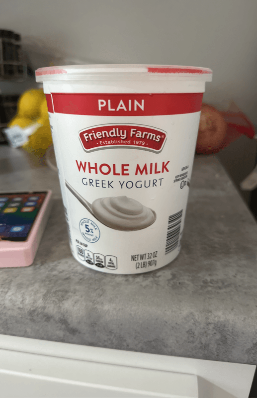 Friendly Farms Whole Milk Plain Greek Yogurt
