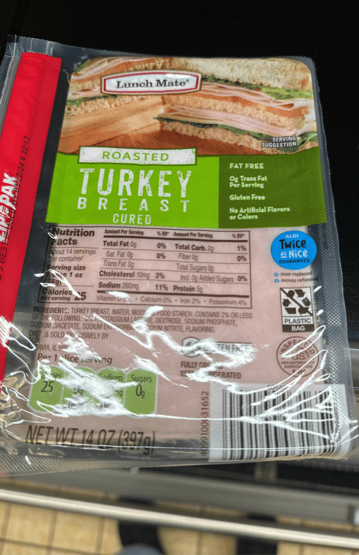 Lunch Mate Roasted Turkey Breast Cured