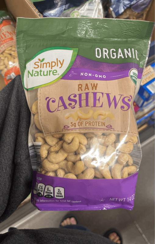 Simply Nature Organic Raw Cashews