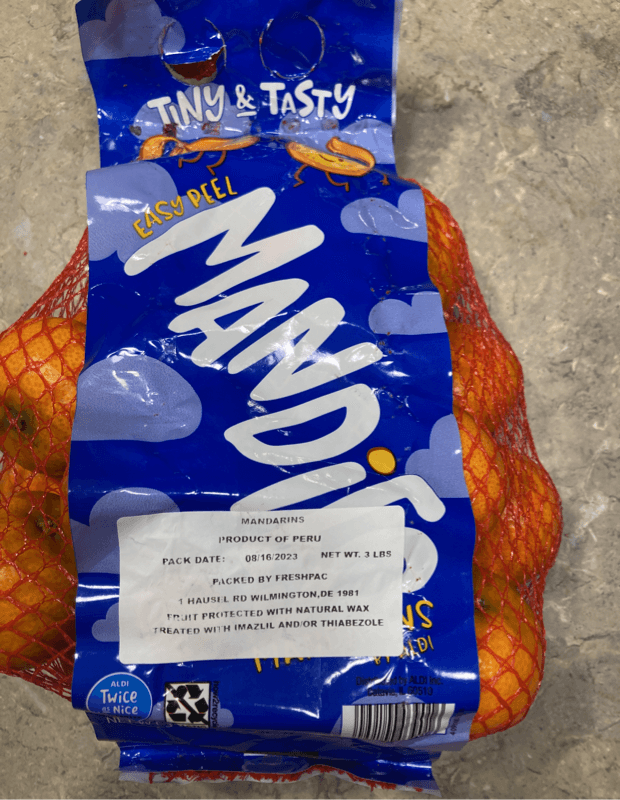 Mandies Tiny & Tasty Mandarins By Aldi