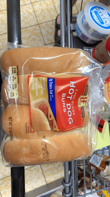 L'Oven Fresh 8 Pre-Sliced Hot Dog Buns