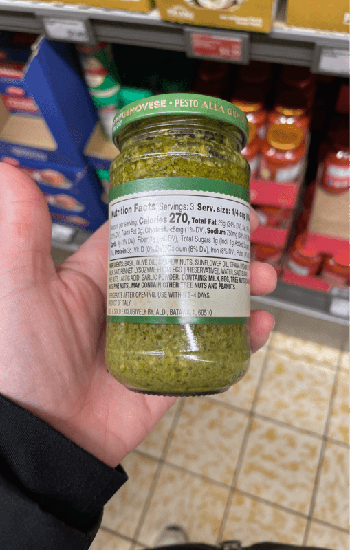 Priano Alla Genovese Pesto Sauce