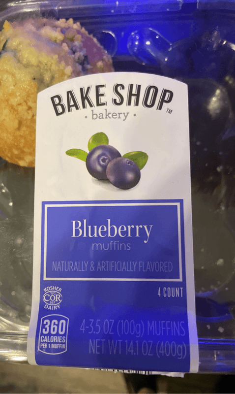 Bake Shop Bakery Blueberry Muffins