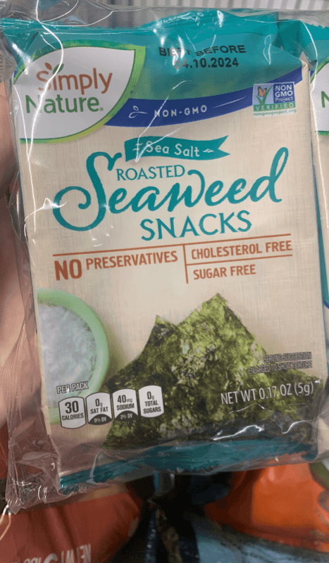 Simply Nature Sea Salt Roasted Seaweed Snacks