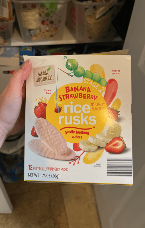 Little Journey Banana Strawberry Rice Rusks
