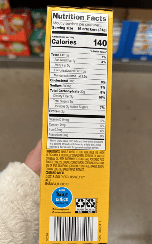 Savoritz Original Thin Wheat Crackers